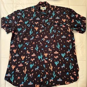 Tipsy Elves. Midnight Fiesta Hawaiian Shirt. Men’s size XXL.